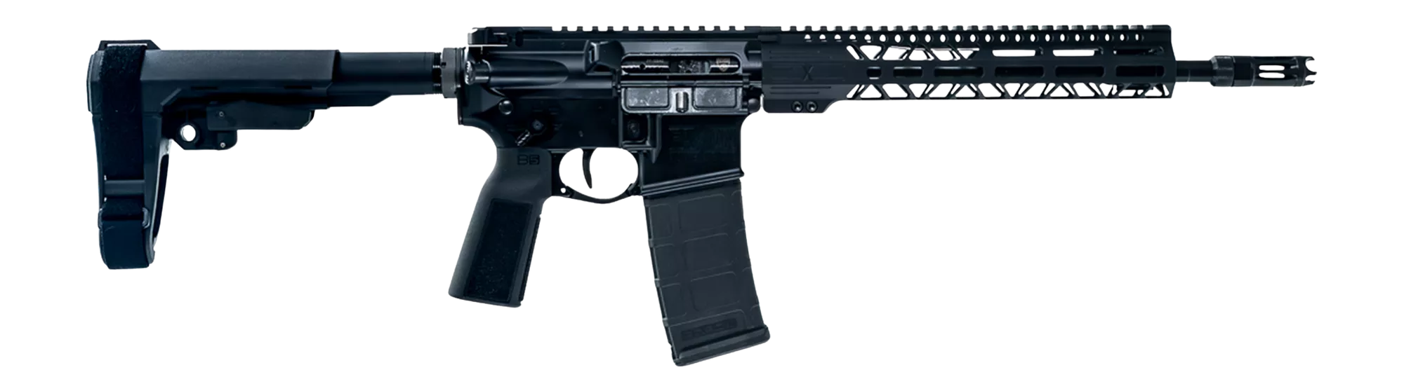 Faxon Firearms FXPRO33A125GA1075 Pro338 ARC 30+1 12.50" Black Nitride Match Grade Threaded Barrel, Black Aluminum Receiver w/Picatinny Rail, M-LOK Handguard, Black SB Tactical SBA3 Brace, Ergonomic