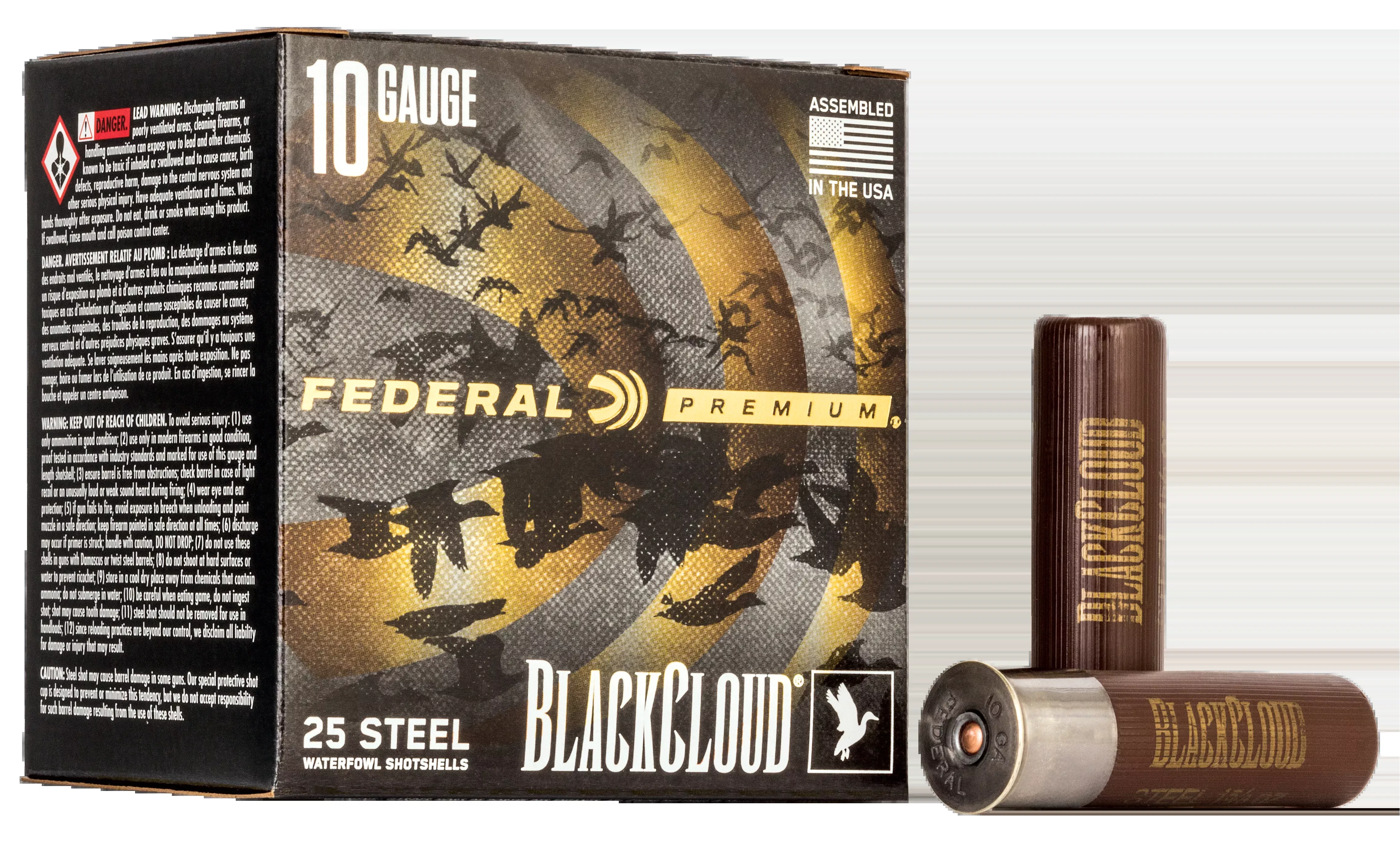 Federal Black Cloud FS Steel 10 Gauge 3.5" 1 5/8 oz BB Shot 25 Rd - Box or Case
