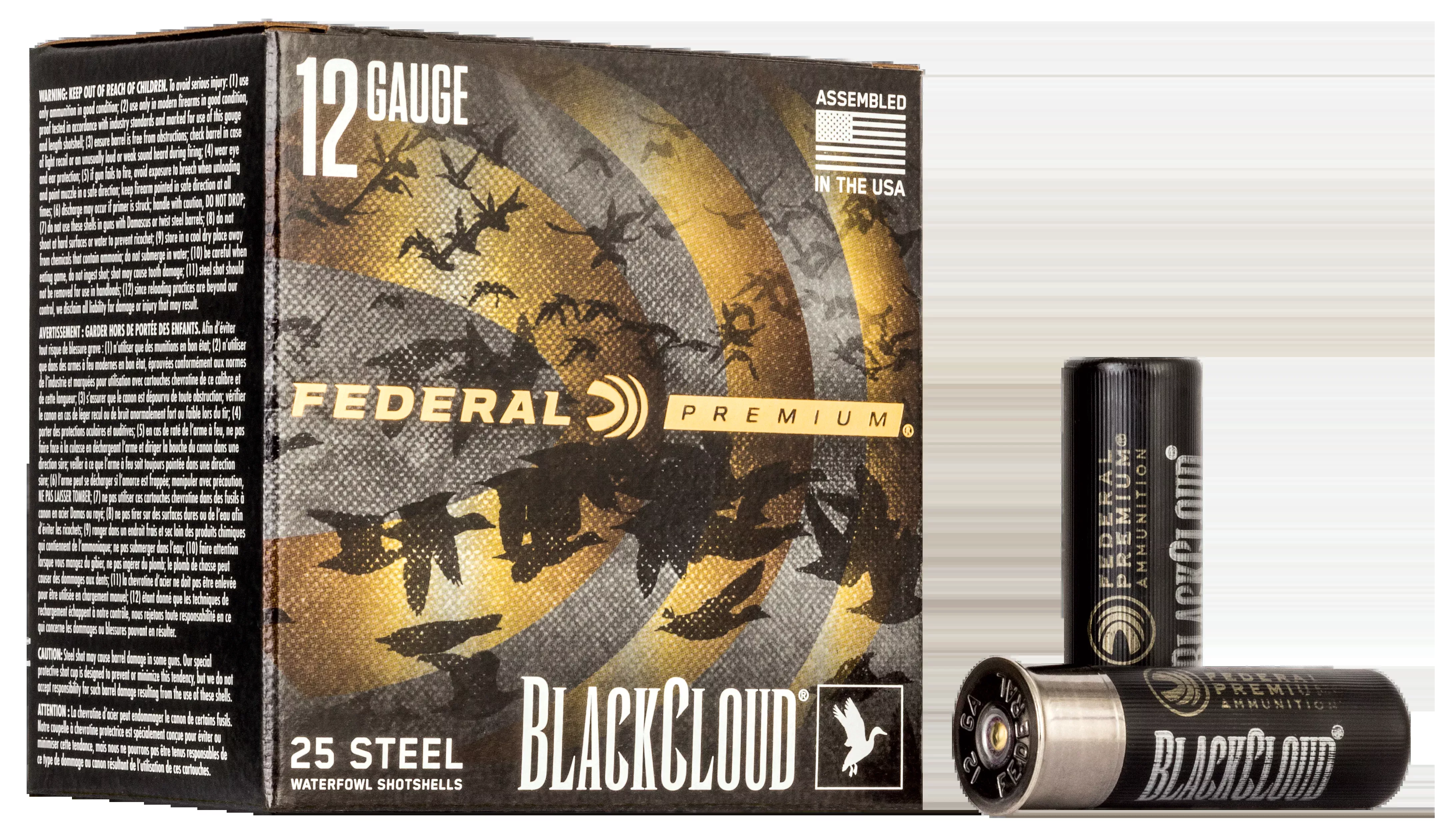 Federal Black Cloud FS Steel 12 Gauge 3" 1-1/4 oz #3 Shot 25rd - Box or Case