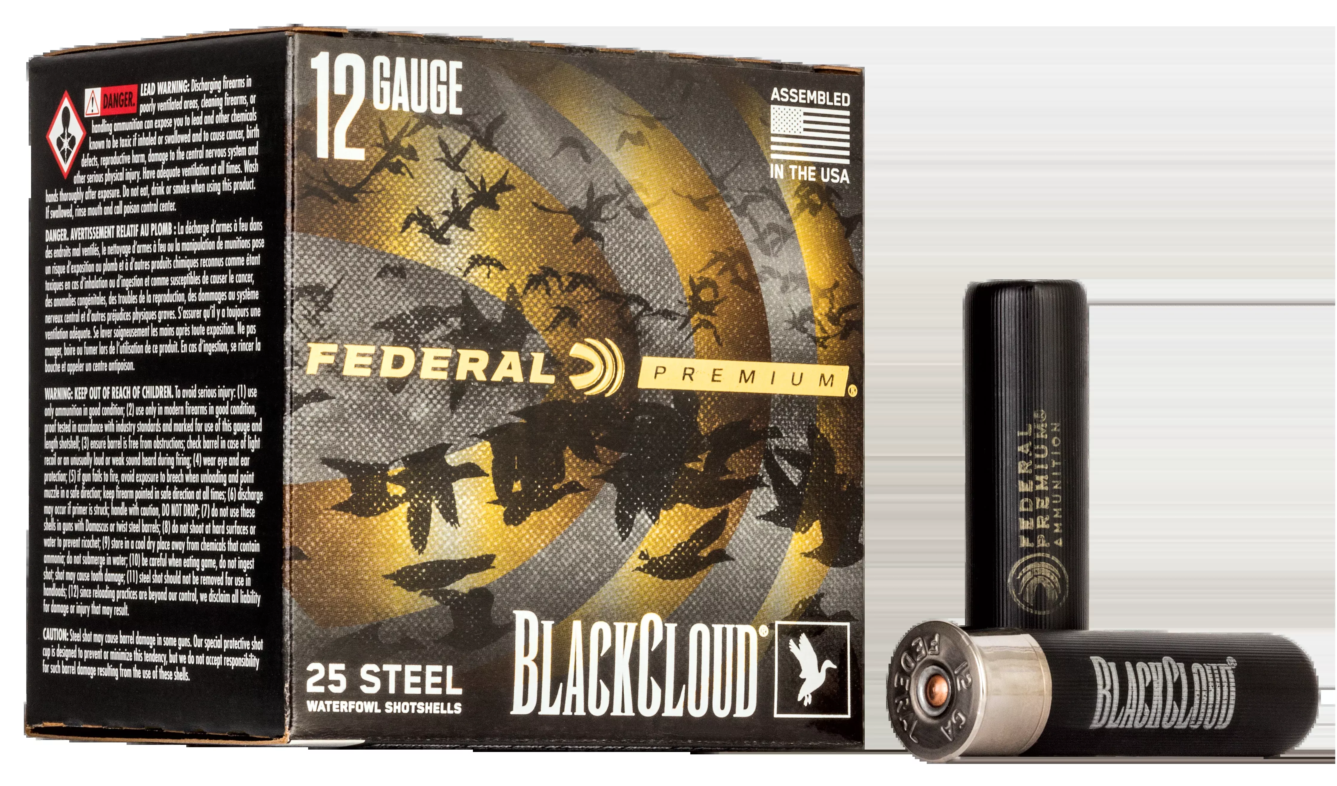 Federal Black Cloud FS Steel 12 Gauge 3.5" 1 1/2 oz BBB Shot 25 Rd - Box or Case