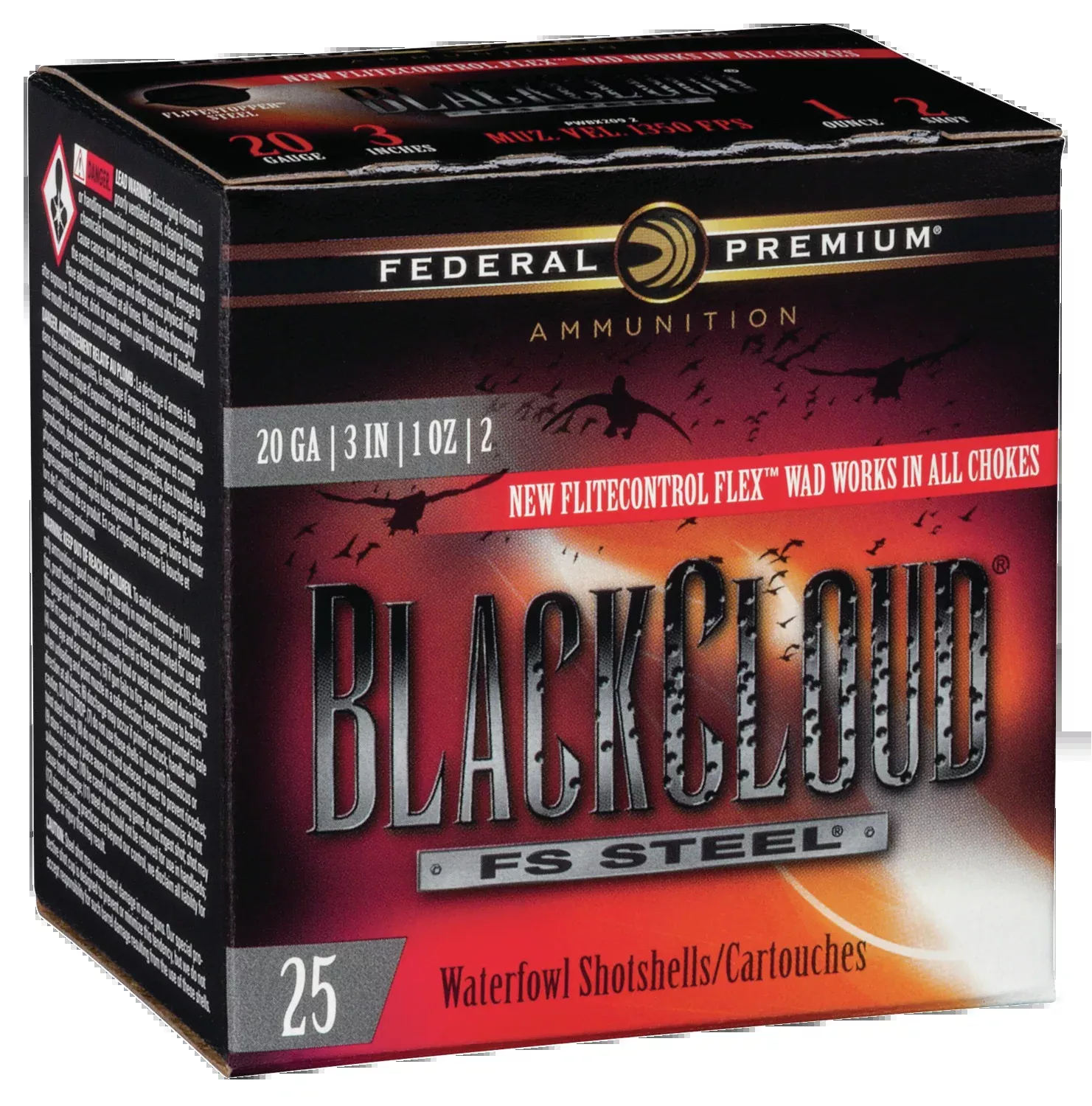 Federal Black Cloud FS Steel 20 Gauge 3" 1oz 2 Shot - Box or Case