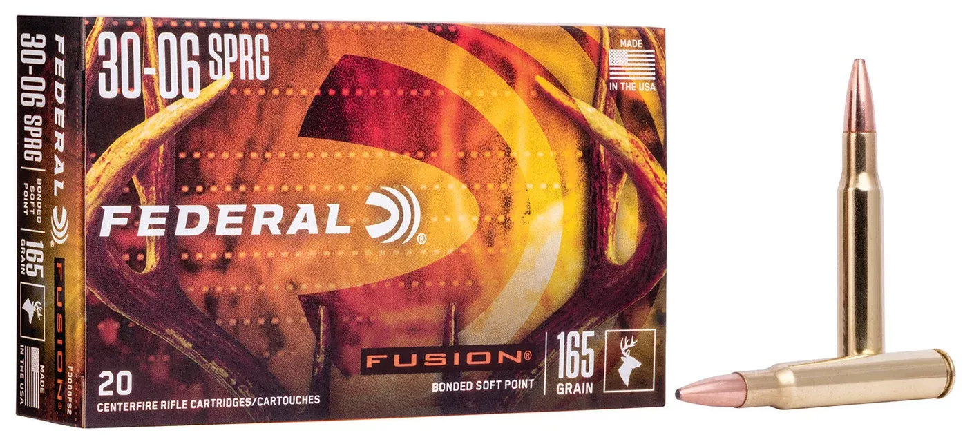 Federal F3006FS2 Fusion30-06Springfield 165gr Bonded Soft Point 20 Per Box/10 Case