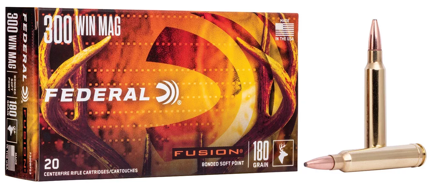 Federal F300WFS3 Fusion300WinMag 180gr Bonded Soft Point 20 Per Box/10 Case