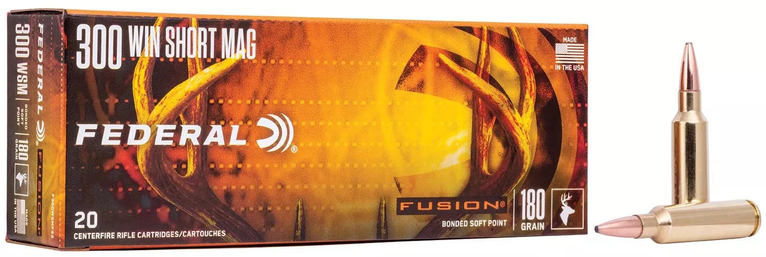 Federal F300WSMFS2 Fusion300WSM 180gr Bonded Soft Point 20 Per Box/10 Case