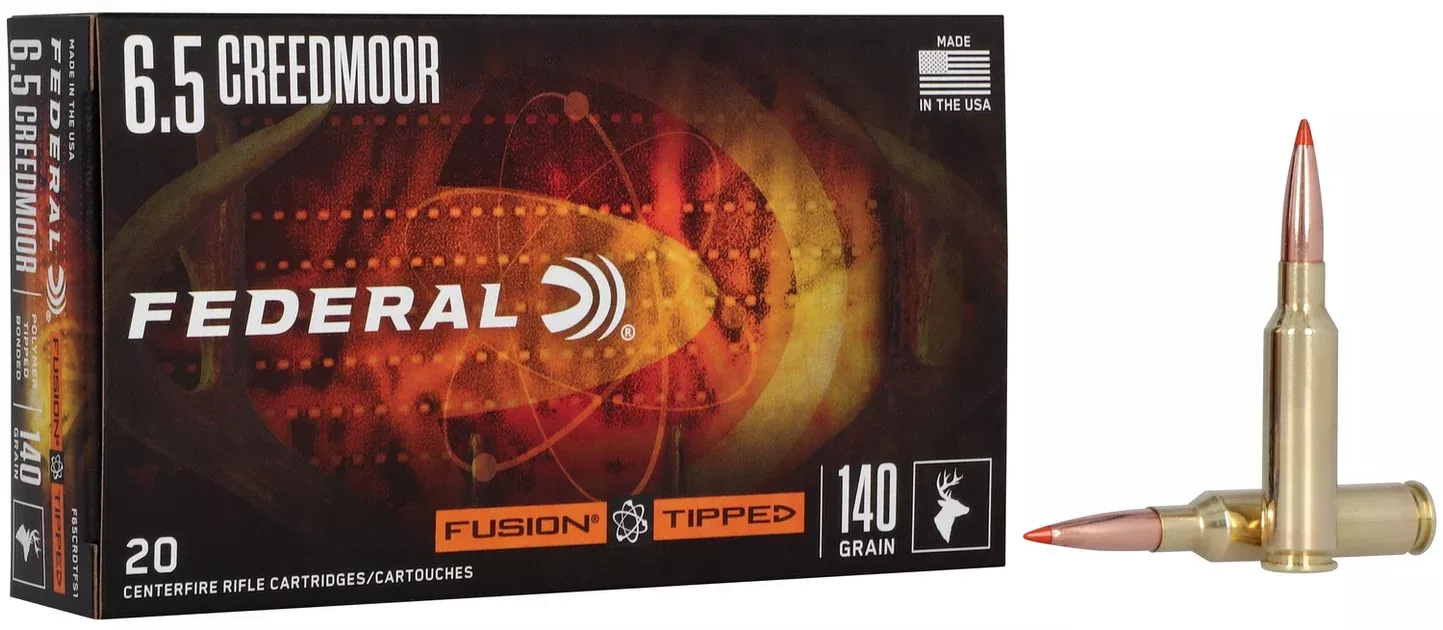 Federal F65CRDTFS1 Fusion6.5Creedmoor 140gr Bonded Soft Point 20 Per Box/10 Case