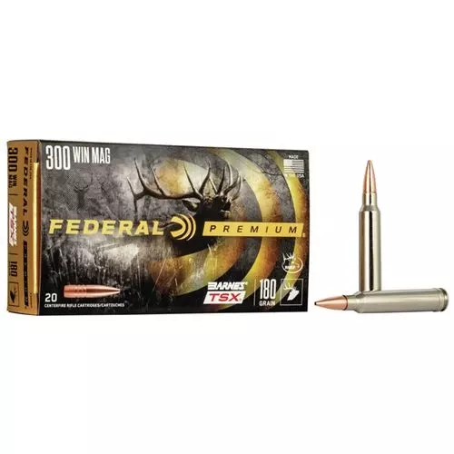 Federal P300WP Premium300 Win Mag 180 gr Barnes Triple-Shock X 20 Bx/ 10 Cs