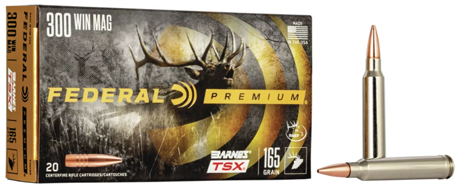 Federal P300WR Premium300WinMag 165gr Barnes TSX 20 Per Box/10 Case