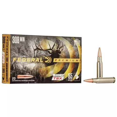Federal P308H Premium308 Win 165 gr Barnes Triple-Shock X 20 Bx/ 10 Cs