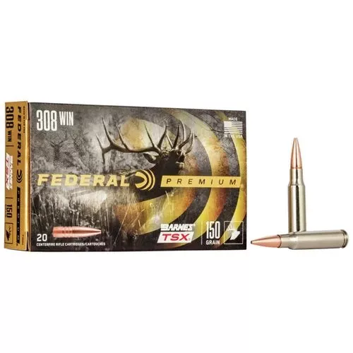 Federal P308V Premium308 Win 150 gr Barnes Triple-Shock X 20 Bx/ 10 Cs