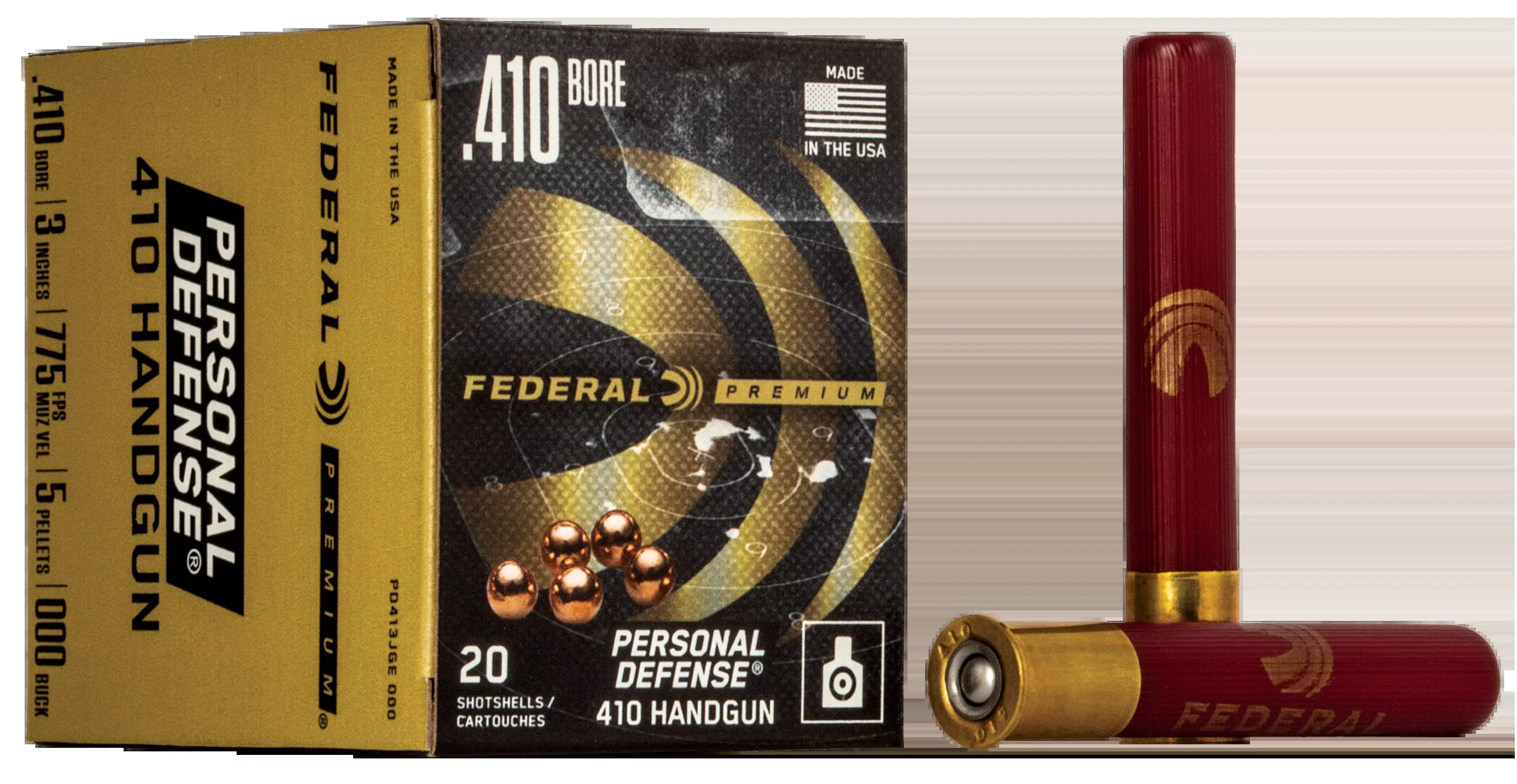 Federal Premium Personal Defense 410 Gauge 3" 5 Pellets 000 Buck - Box or Case