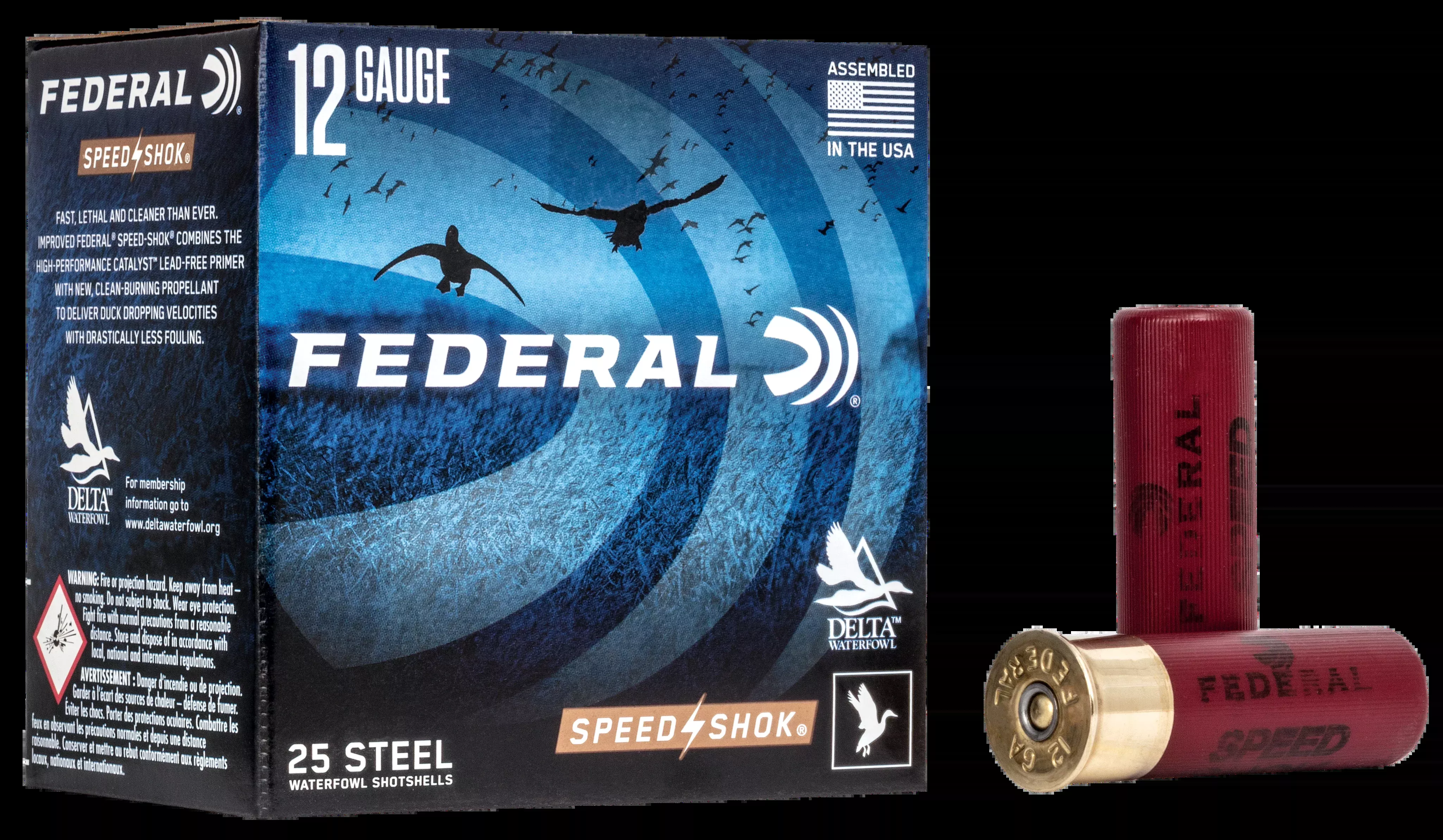Federal Speed-Shok 12 Gauge 3" 1-1/8 oz #4 Shot 25 Rd - Box or Case