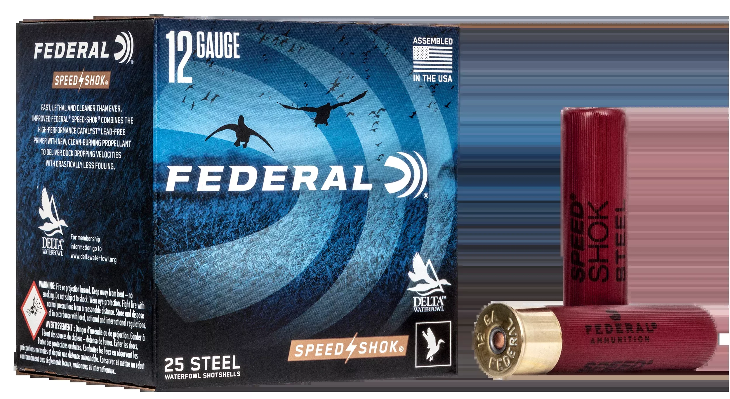 Federal Speed-Shok 12 Gauge 3.50" 1-3/8 oz #3 Shot 25 Rd - Box or Case