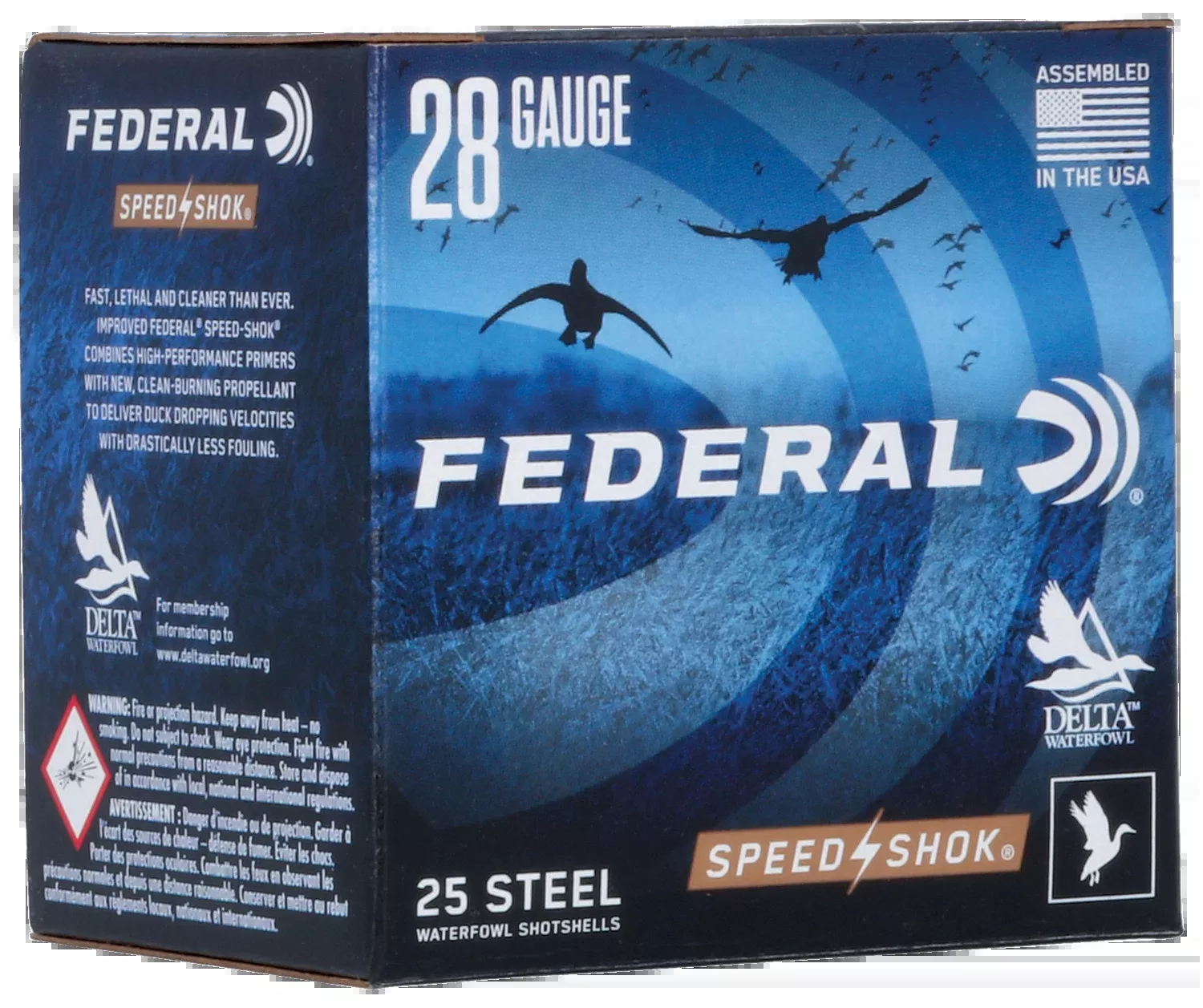 Federal Speed-Shok Waterfowl 28 Gauge 2.75" 5/8oz #6 Shot 25 Rd - Box or Case