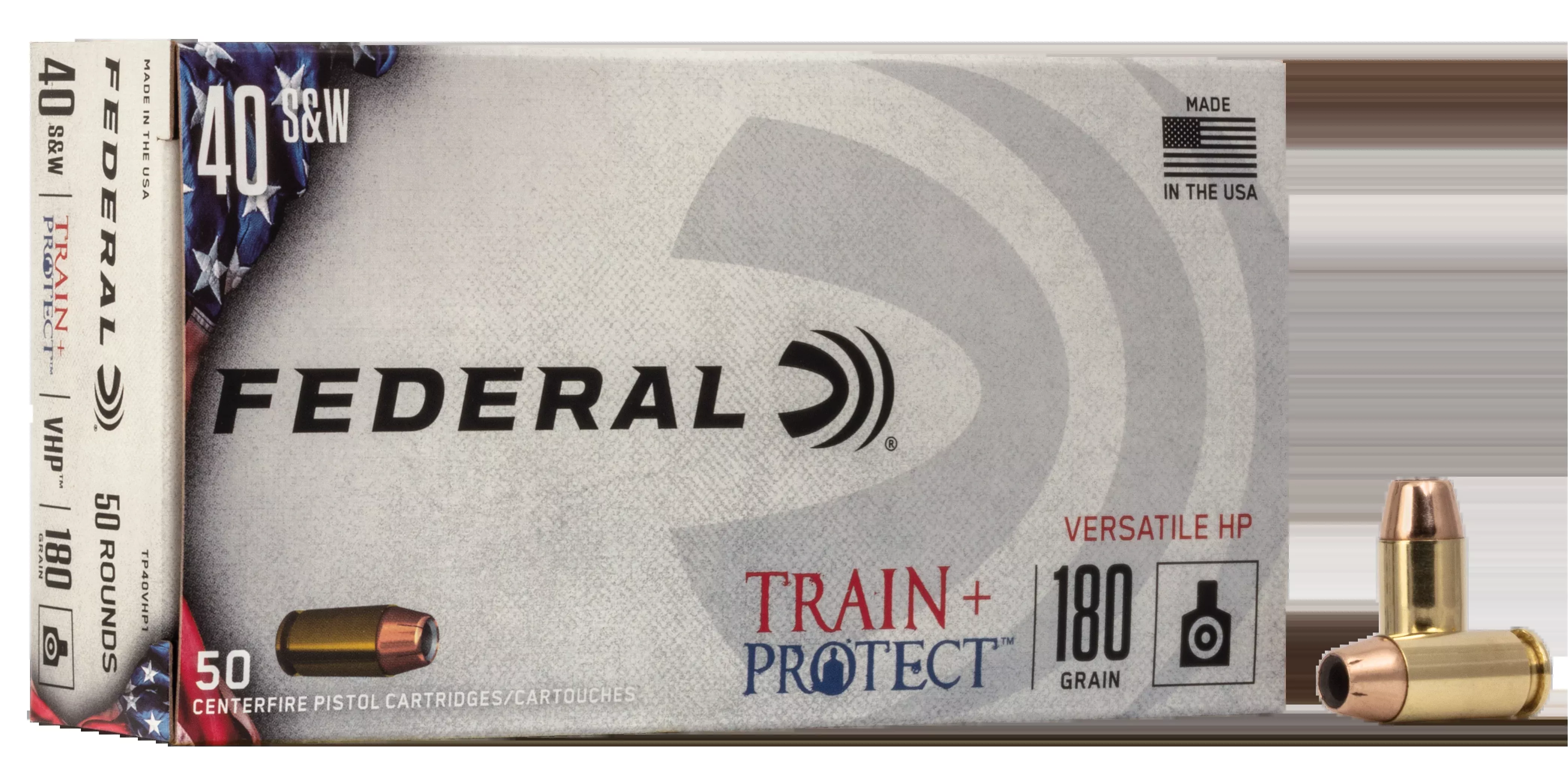 Federal Train + Protect .40 S&W 180gr Versatile Hollow Point - Box or Case