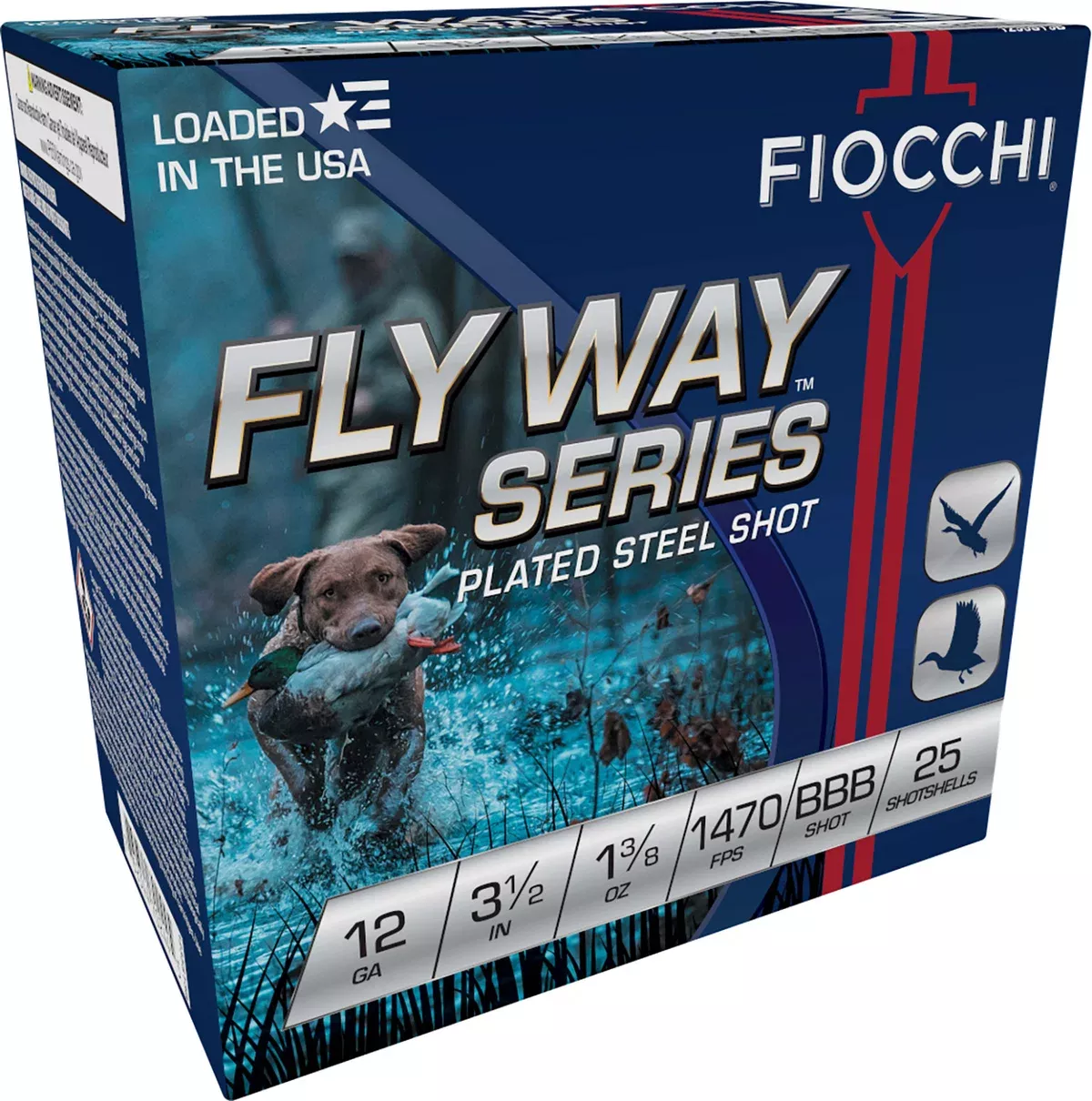 Fiocchi 1235ST3B Flyway12Gauge 3.50" 1 3/8oz BBBShot 25 Per Box/10 Case