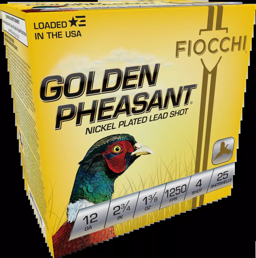 Fiocchi 12GP4 Golden Pheasant Extrema 12 Gauge 2.75" 1 3/8oz #4 Shot 25 Bx/10 Cs - Box or Case