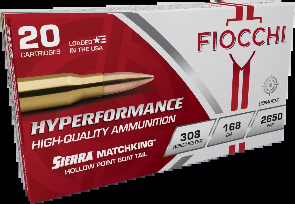 Fiocchi 308MKB Hyperformance Compete 308 Win 168gr Sierra MatchKing BTHP - Box or Case
