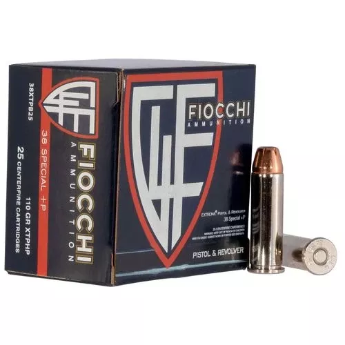 Fiocchi 38XTPB25 Extrema38 Special +P 110 gr XTP Hollow Point 25 Bx/ 20 Cs
