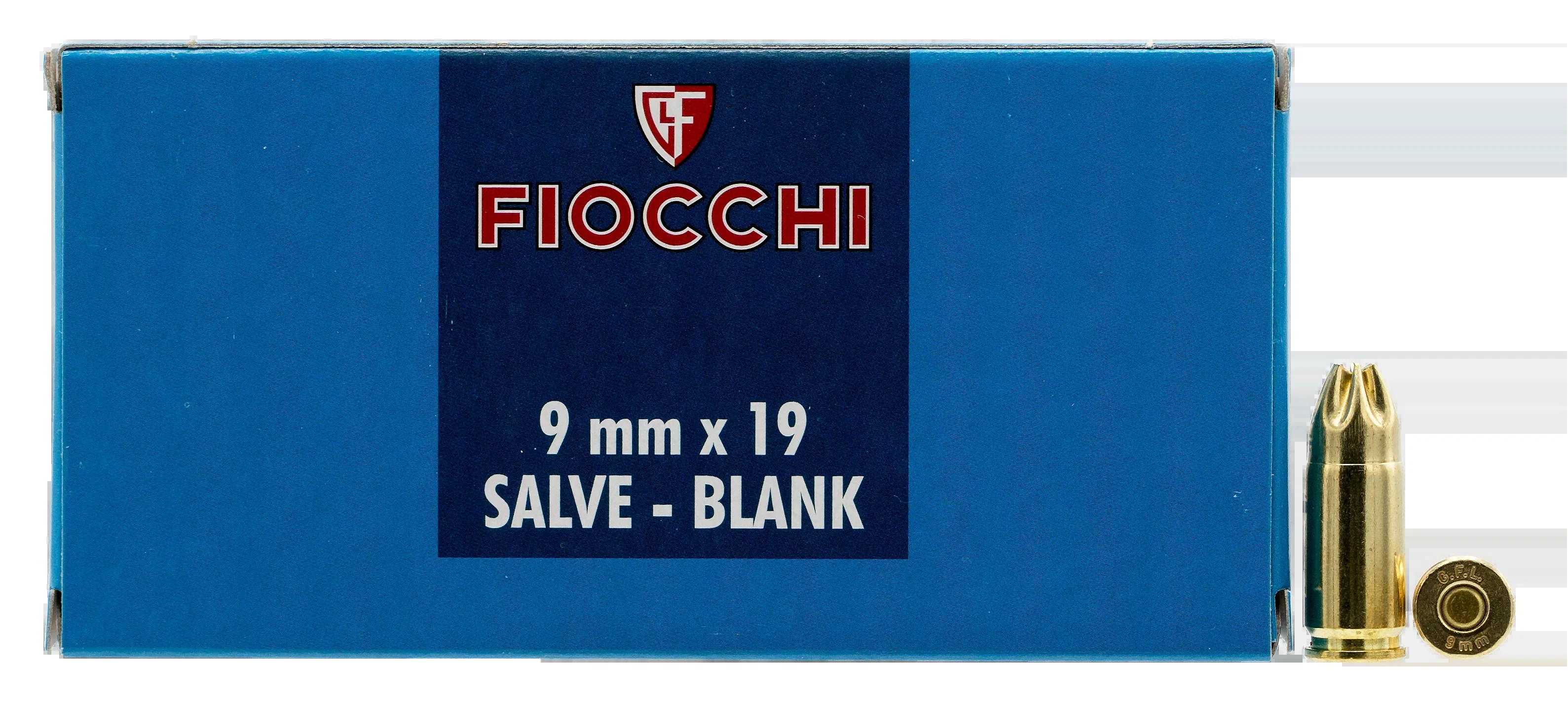 Fiocchi 9MMBLANK Pistol Blank 9mm Luger 50 Per Box/20 Case