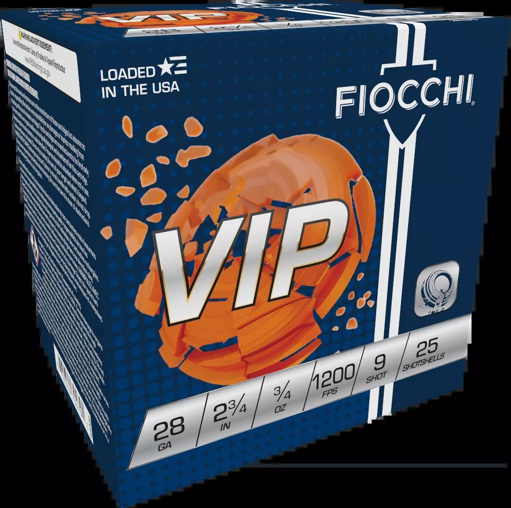 Fiocchi Exacta Target VIP 28 Gauge 2.75 3/4 oz #9 Shot 25 Rd - Box or Case