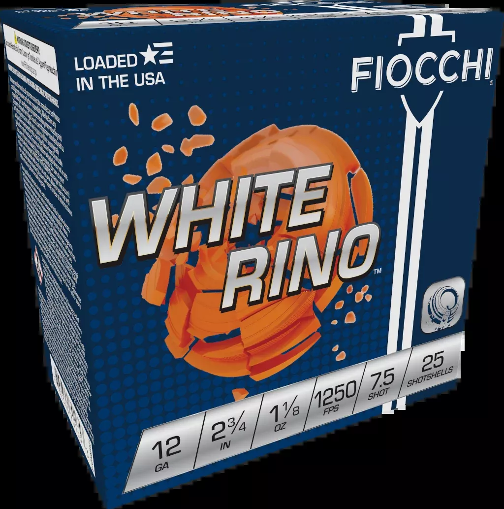Fiocchi Exacta Target White Rino 12 Gauge 2.75" 1 1/8oz 7.5 Shot - Box or Case