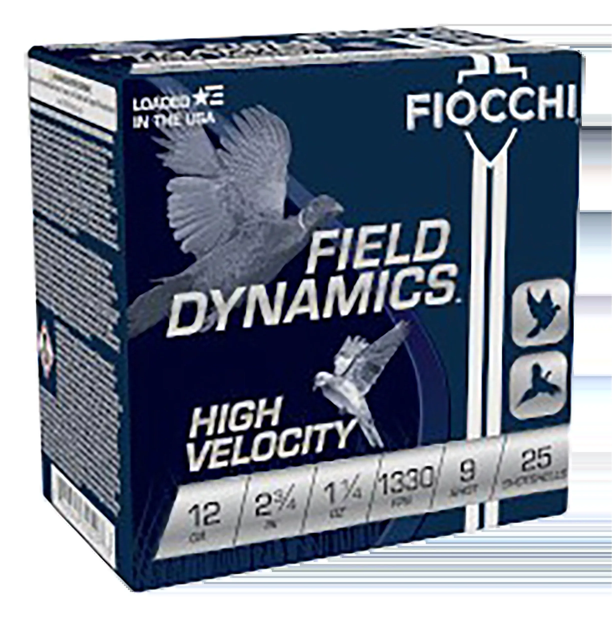 Fiocchi Field Dynamics High Velocity 12 Gauge 2.75" 1 1/4oz #9 Lead Shot - Box or Case