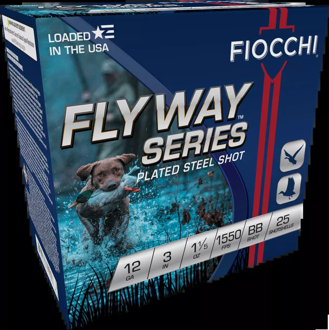 Fiocchi Flyway 12 Gauge 3" 1 1/5 oz BB Steel Shot - Box or Case