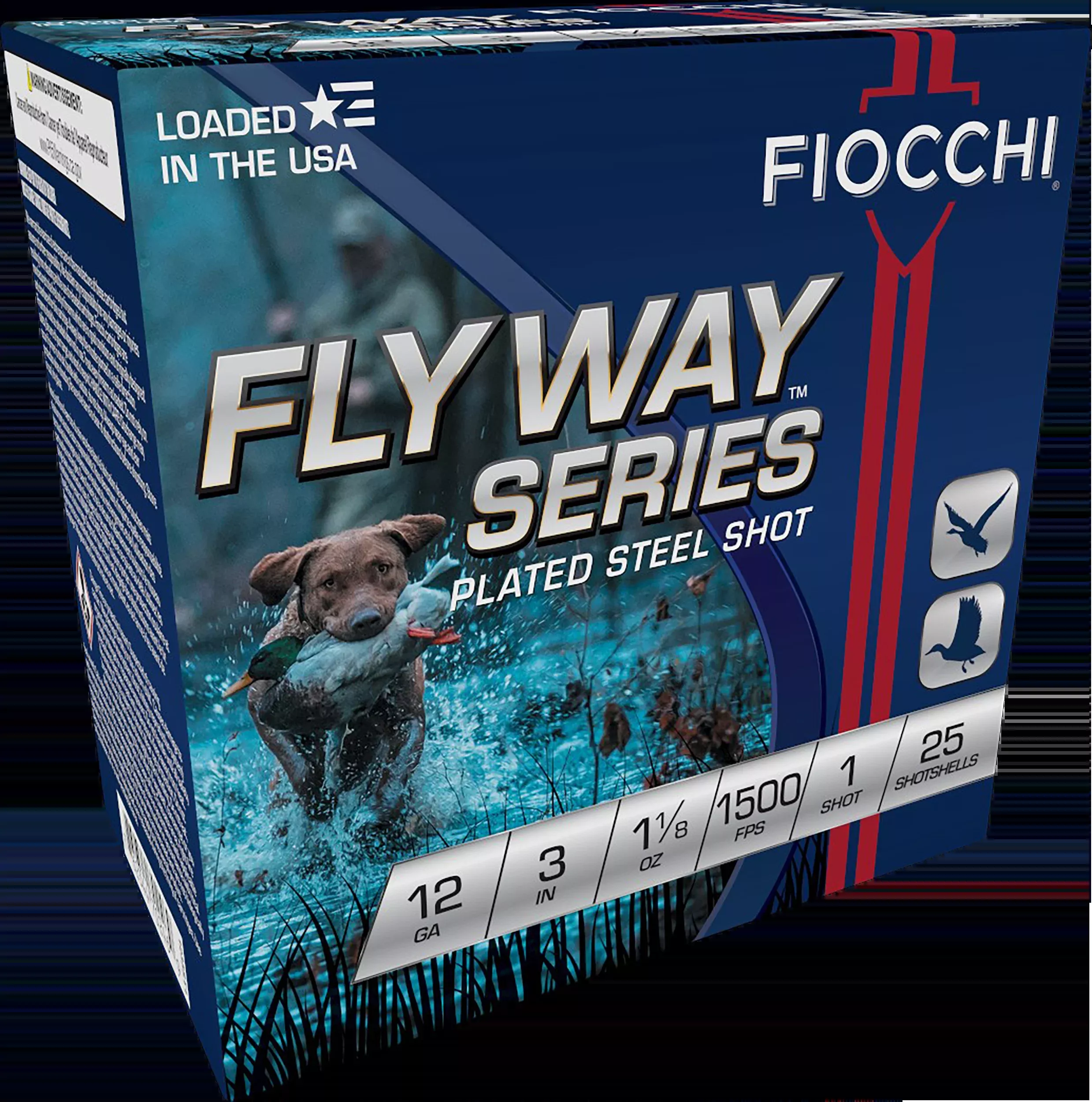 Fiocchi Flyway 12 Gauge 3" 1-1/8 oz #1 Shot 25 Bx/10 Cs - Box or Case
