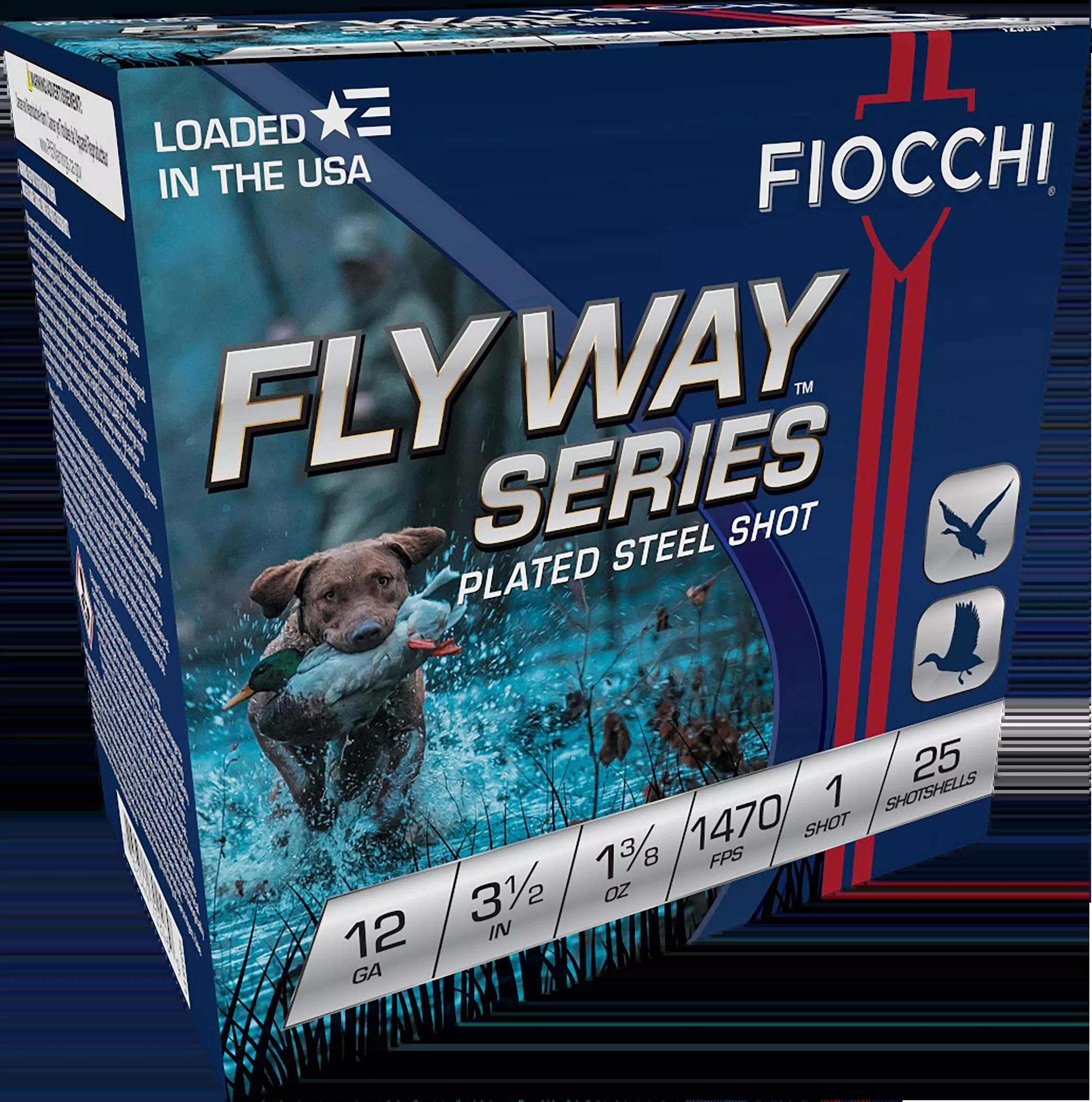 Fiocchi Flyway 12 Gauge 3.5" 1 3/8 oz #1 Shot - 25 Rd Box / 250 Rd Case - Box or Case