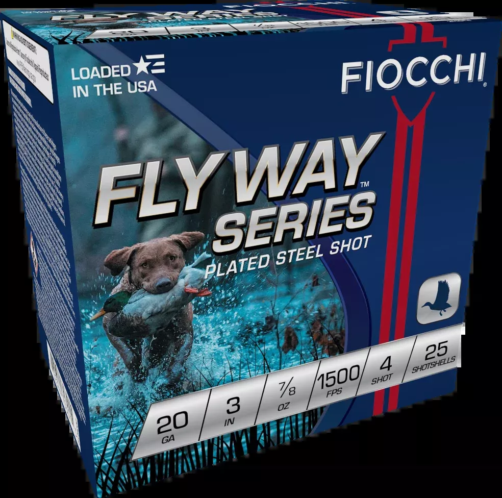 Fiocchi Flyway 20 Gauge 3 in 7/8 oz #4 Shot 25 Bx/10 Cs - Box or Case