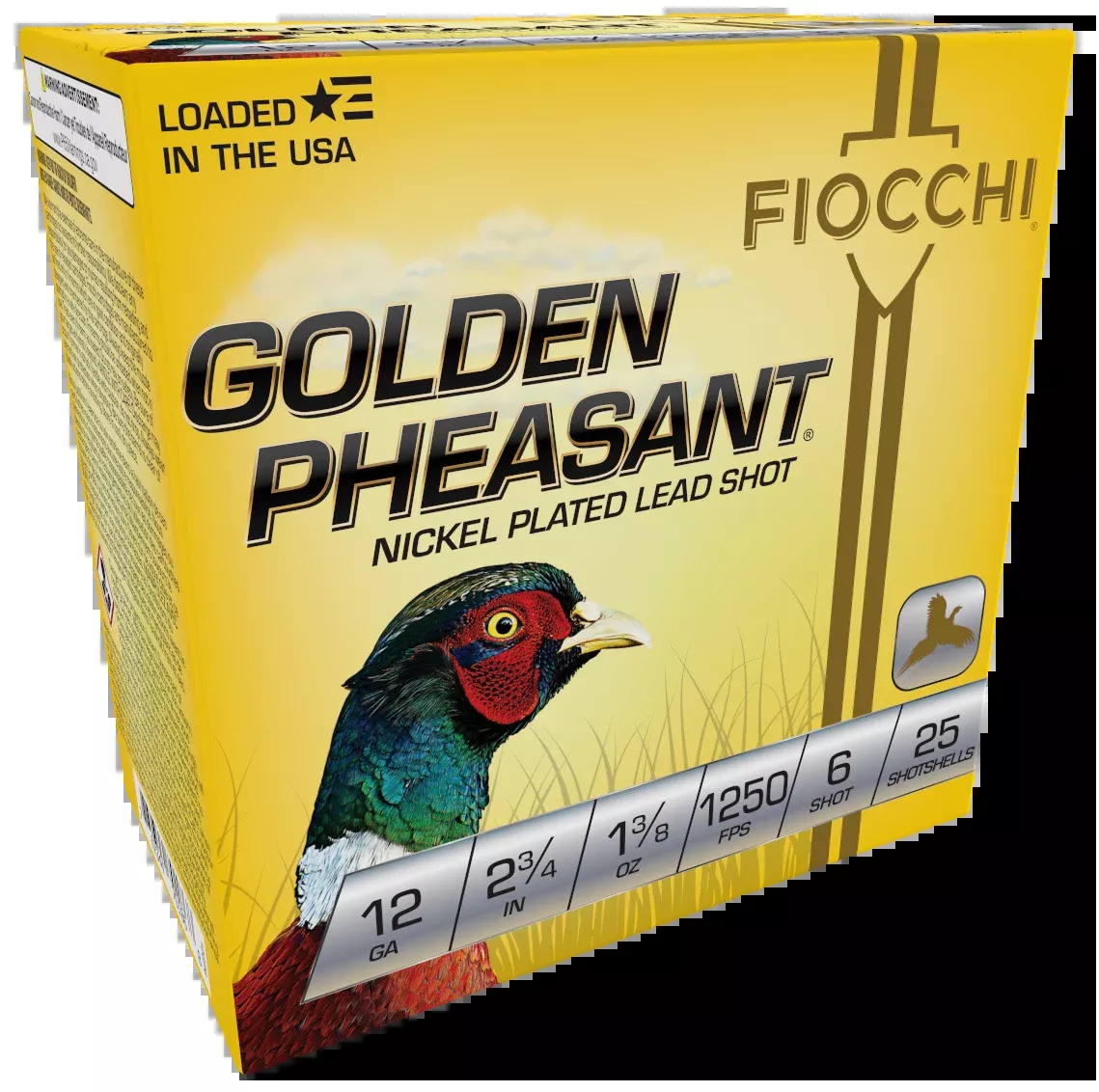 Fiocchi Golden Pheasant Extrema 12 Gauge 2.75" 1 3/8 oz 6 Shot - Box or Case