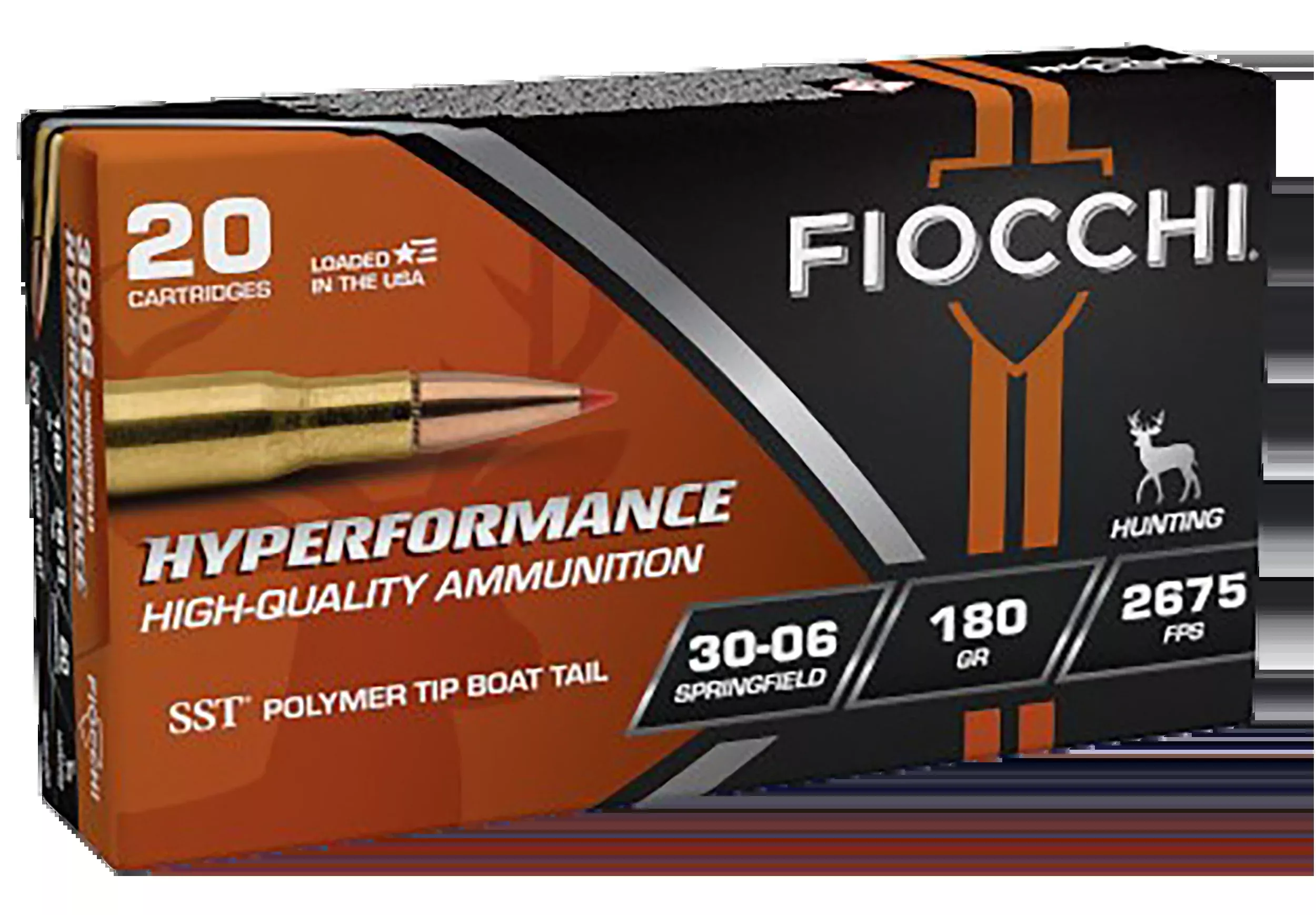 Fiocchi Hyperformance 30-06 Springfield 180gr Super Shock Tip - Box or Case