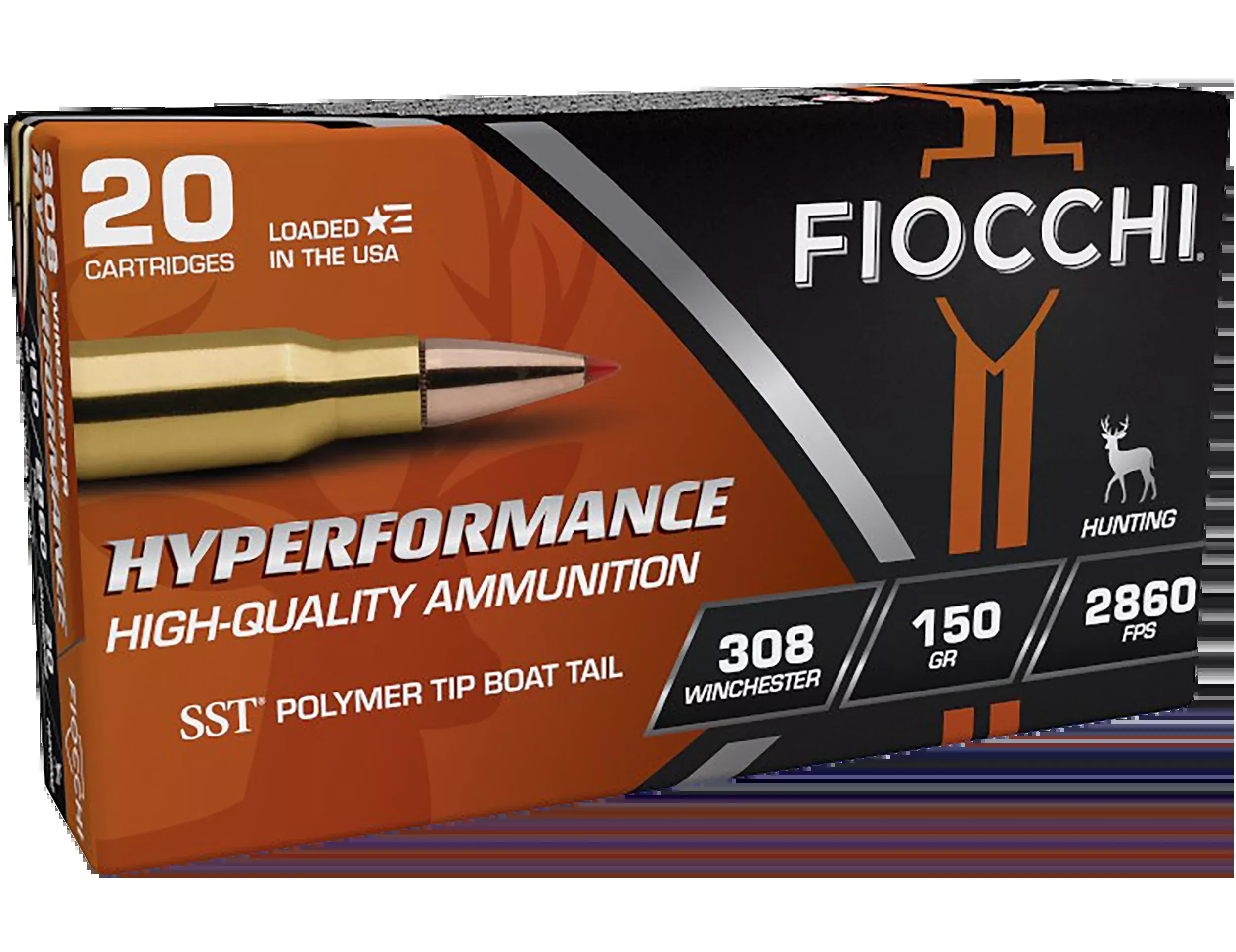 Fiocchi Hyperformance 308 Win 150gr Super Shock Tip 20 Rds - Box or Case