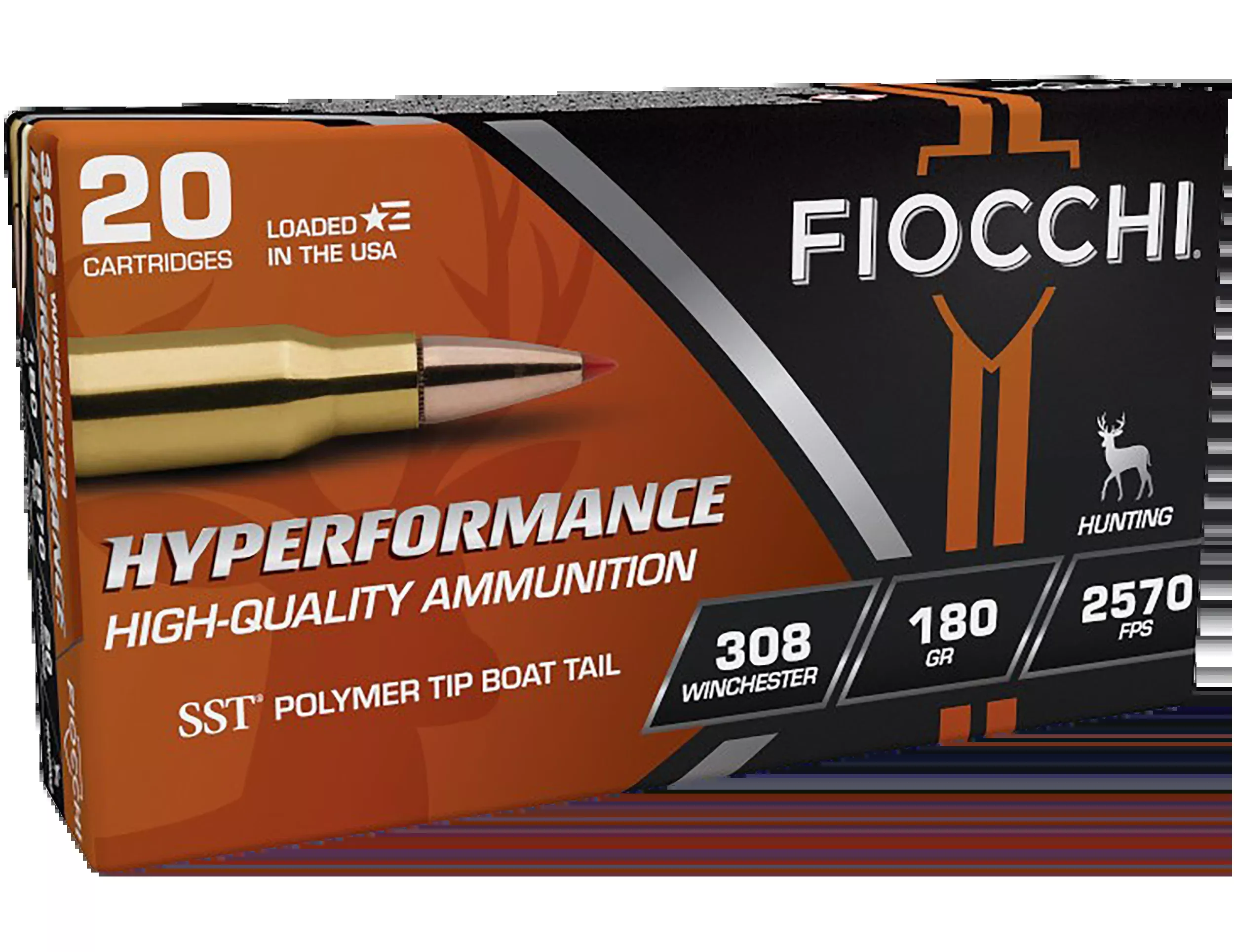 Fiocchi Hyperformance 308 Win 180gr Super Shock Tip 20 Rd - Box or Case