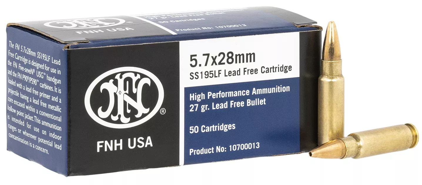 FN 10700013 High Performance5.7x28mm 27gr Lead Free Hollow Point 50 Per Box/40 Case