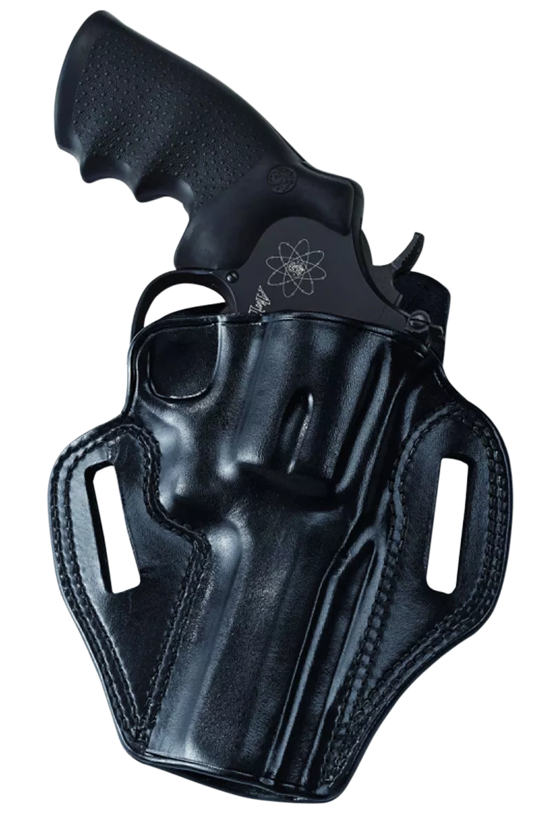 Galco CM158B Combat MasterOWB Black Leather Belt Slide Fits S&W J Frame Fits Charter Arms Undercover Right Hand