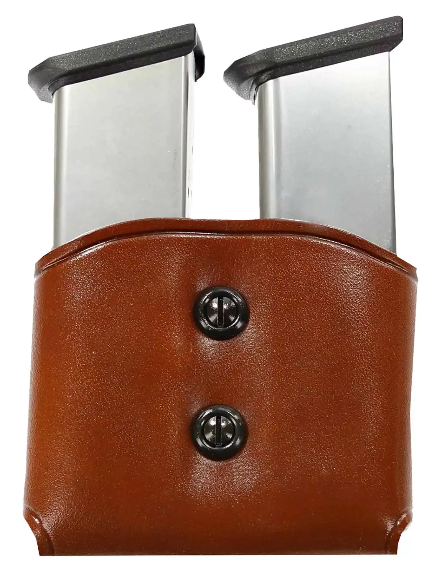 Galco DMC26 DMC Mag Carrier Double Tan Leather Belt Loop 45 ACP Belts 1.50-1.75″ Wide Compatible w/ Single Stack Compatible w/ Sig P220 Compatible w/ 1911