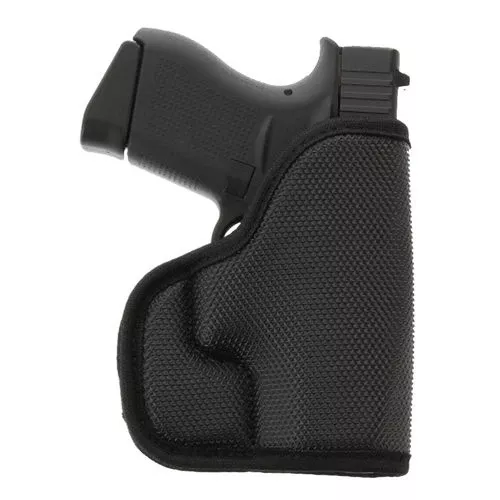 Galco SOU800B Stuckon-UBlack Rubber Pocket Fits Glock 42, 43, 43X Ambidextrous