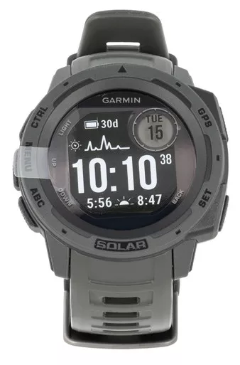 Garmin 0100229310 Instinct Solar Watch Graphite Solar iPhone/Android Bluetooth/ANT+