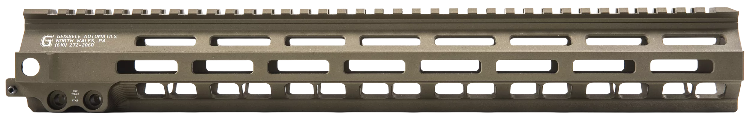 Geissele Automatics 05286S Super Modular Rail MK8 DDC Aluminum 15" Long
