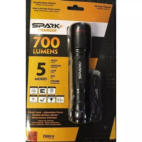 GENESIS SPARK CHARGER 700 LUMENS FLASHLIGHT