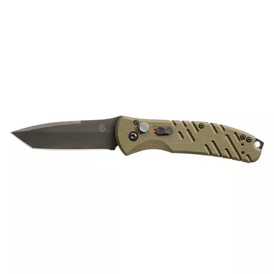 Gerber Propel Auto - 3.5" CPM-S30V Black Tanto Blade, OD Green G10 Handle, Plain Edge