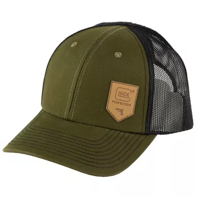 Glock Chino Mesh Ball Hat - One Size Fits Most, Olive Drab Green