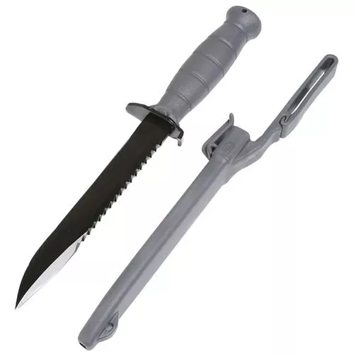 Glock Field Knife Field w/Sawback 6.5" Spring Steel HRC 55 Clip Point/Saw Polymer
