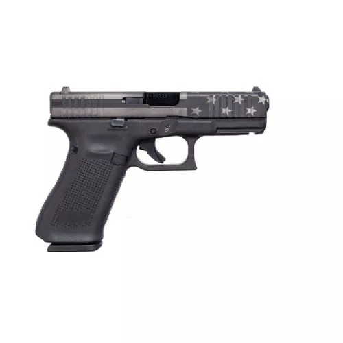 Glock G45 9mm 4.02" Black / Silver nDLC Flag 17+1
