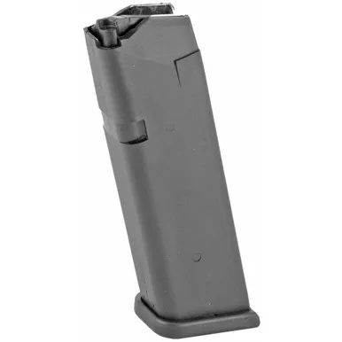 Glock OEM 40 S&W 15 Round Magazine - Fits GLOCK 22/35, Cardboard Style Packaging, Black, Orange Follower