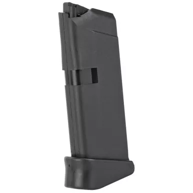 Glock OEM 42 380ACP 6 Round Magazine - Fits GLOCK 42, Grip Extension, Black
