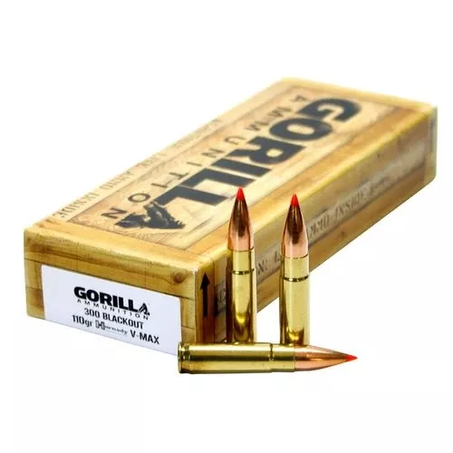 Gorilla GA300110VMAX Gorilla Match300 Blackout 110 gr V-Max 20 Bx/ 10 Cs