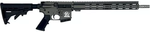 Great Lakes Firearms GL15400SSTNG AR-15400 Legend 5+1 16" Stainless Threaded Barrel, Tungsten Cerakote Picatinny Rail Aluminum Receiver, Adjustable Black Synthetic Stock, Mil-spec Polymer Grip