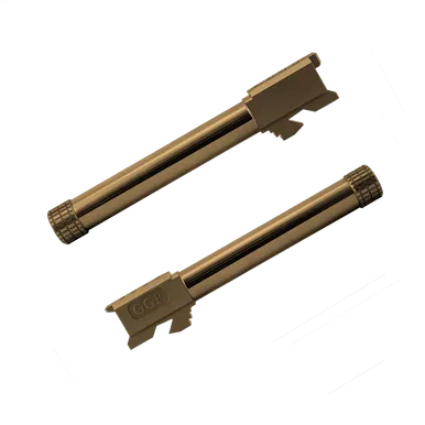Grey Ghost Precision GGP-17 Match Grade Threaded 9MM Barrel - 1/2X28, For Glock 17 Gen 3-4, DLC Copper Finish